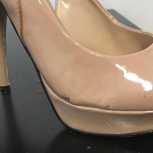 Tan platform paten leather Guess high heels - Picture 4 of 6